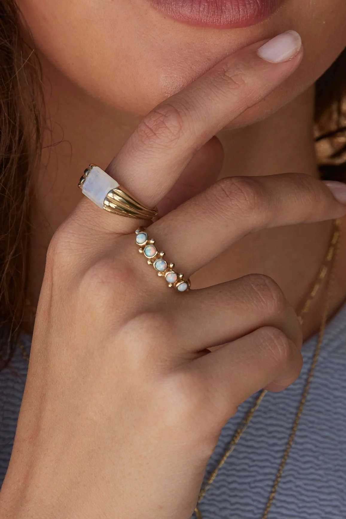 Alchemy Moonstone Gold Ring - Image 3