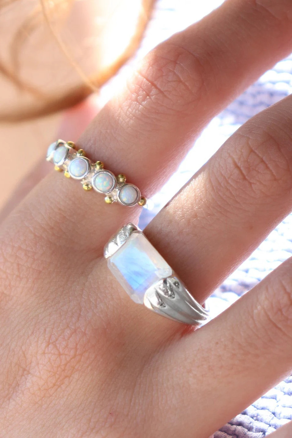 Alchemy Moonstone Silver Ring - Image 3
