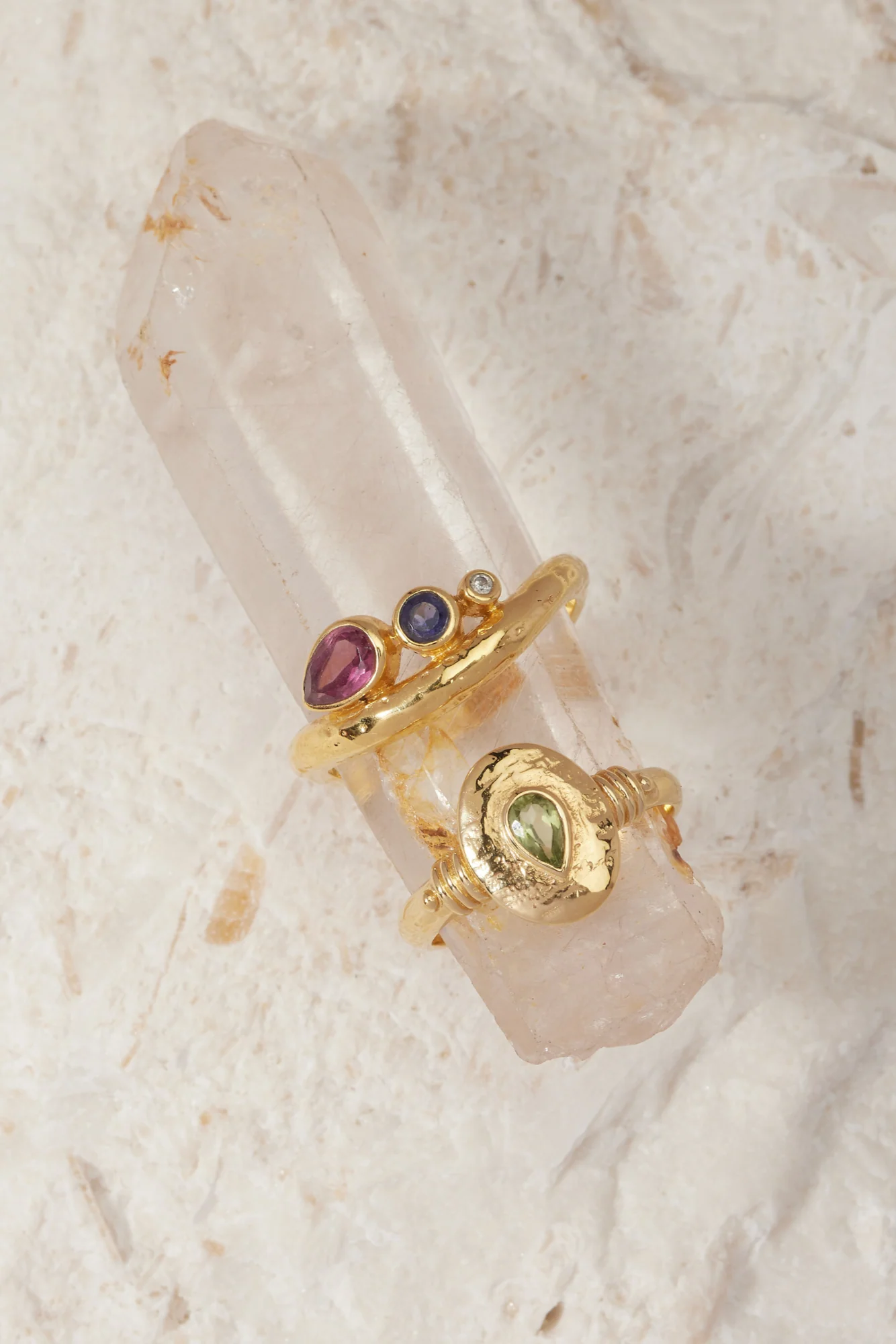 Esme Apatite Gold Ring - Image 4