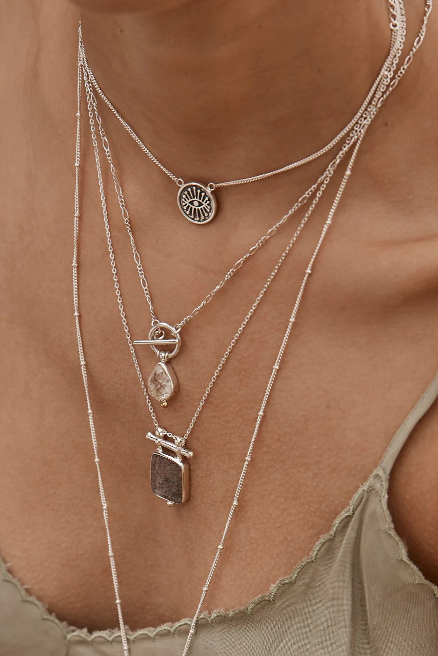 Herkimer Diamond Silver Necklace - Image 3