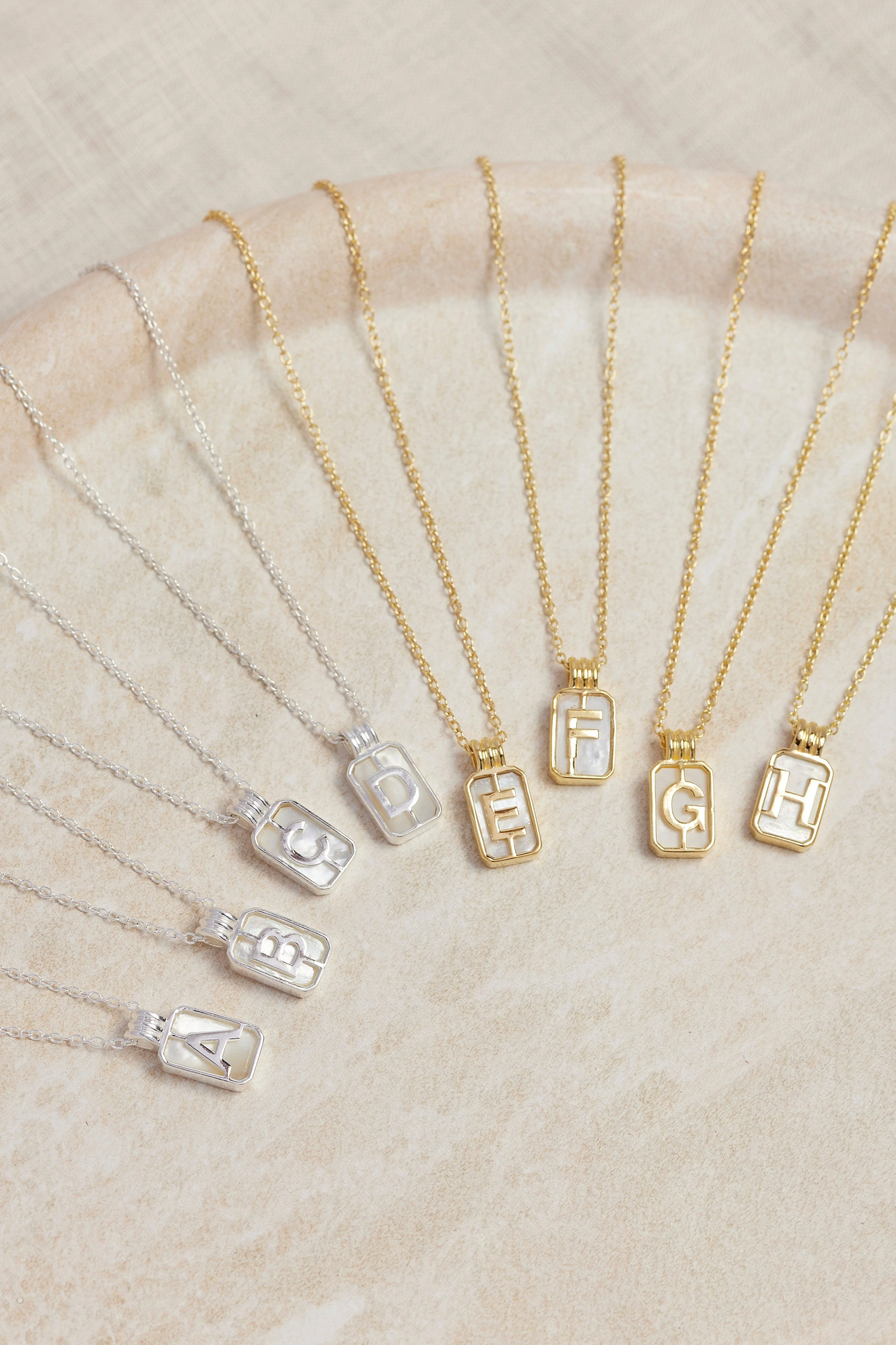 Initial A to Z Gold Necklace - Image 4