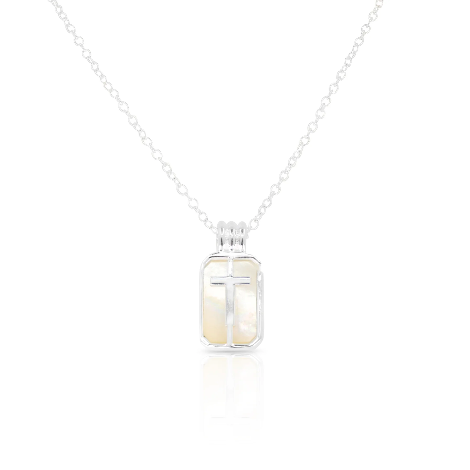 Initial A to Z Silver Necklace - Image 23