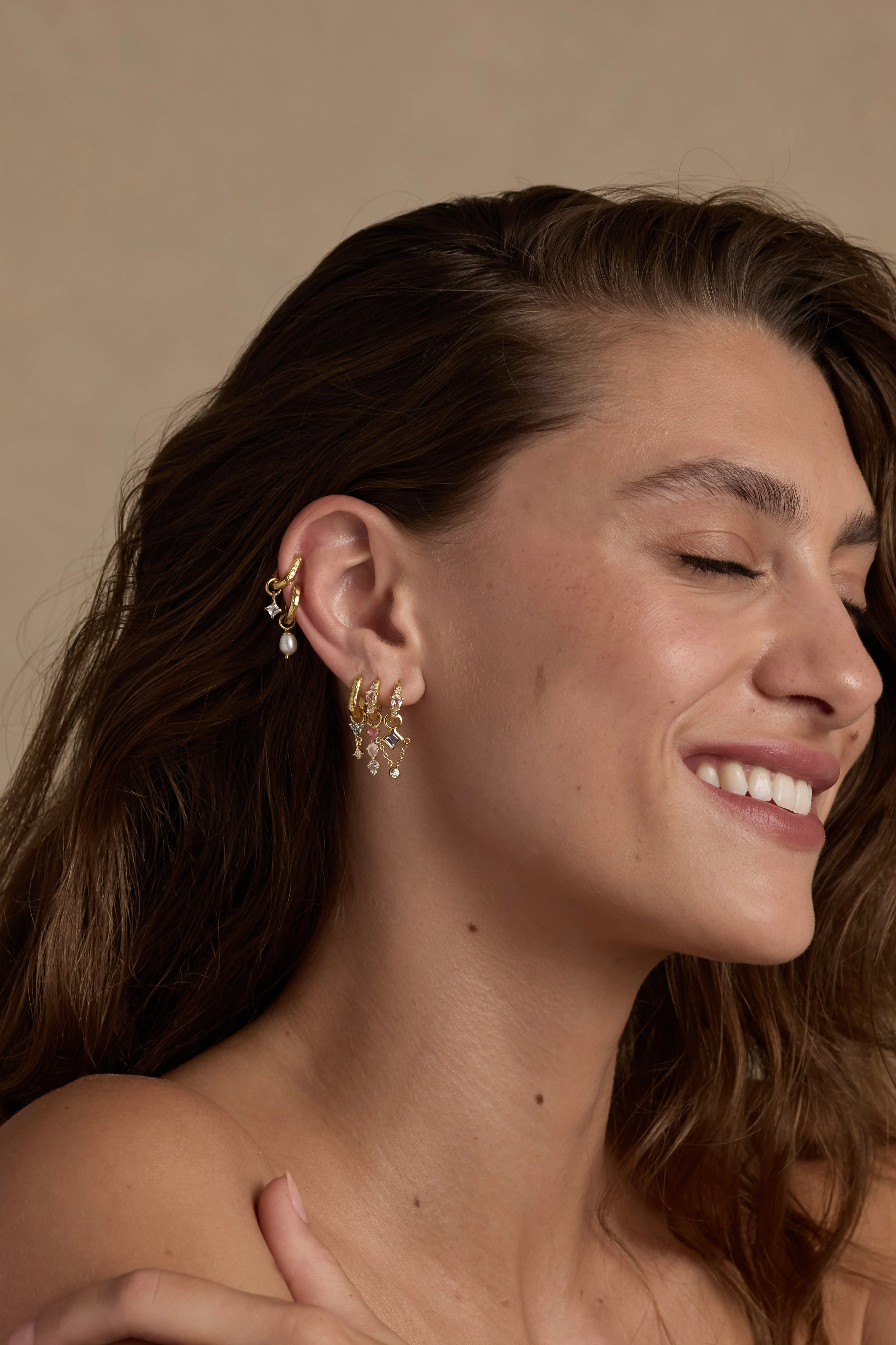 Lottie Tourmaline Gold Charm - Image 4