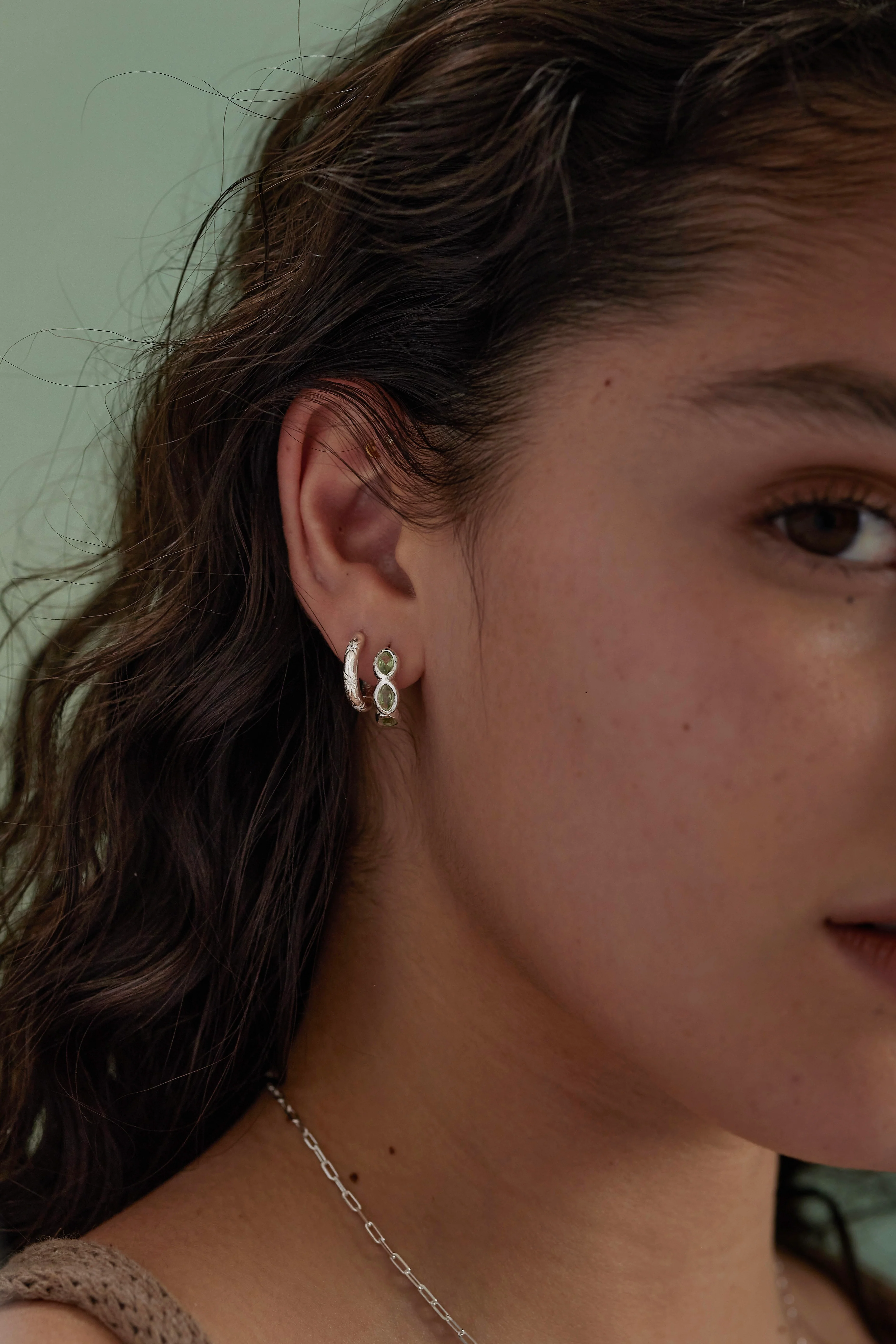 Starburst Silver Hoops - Image 4