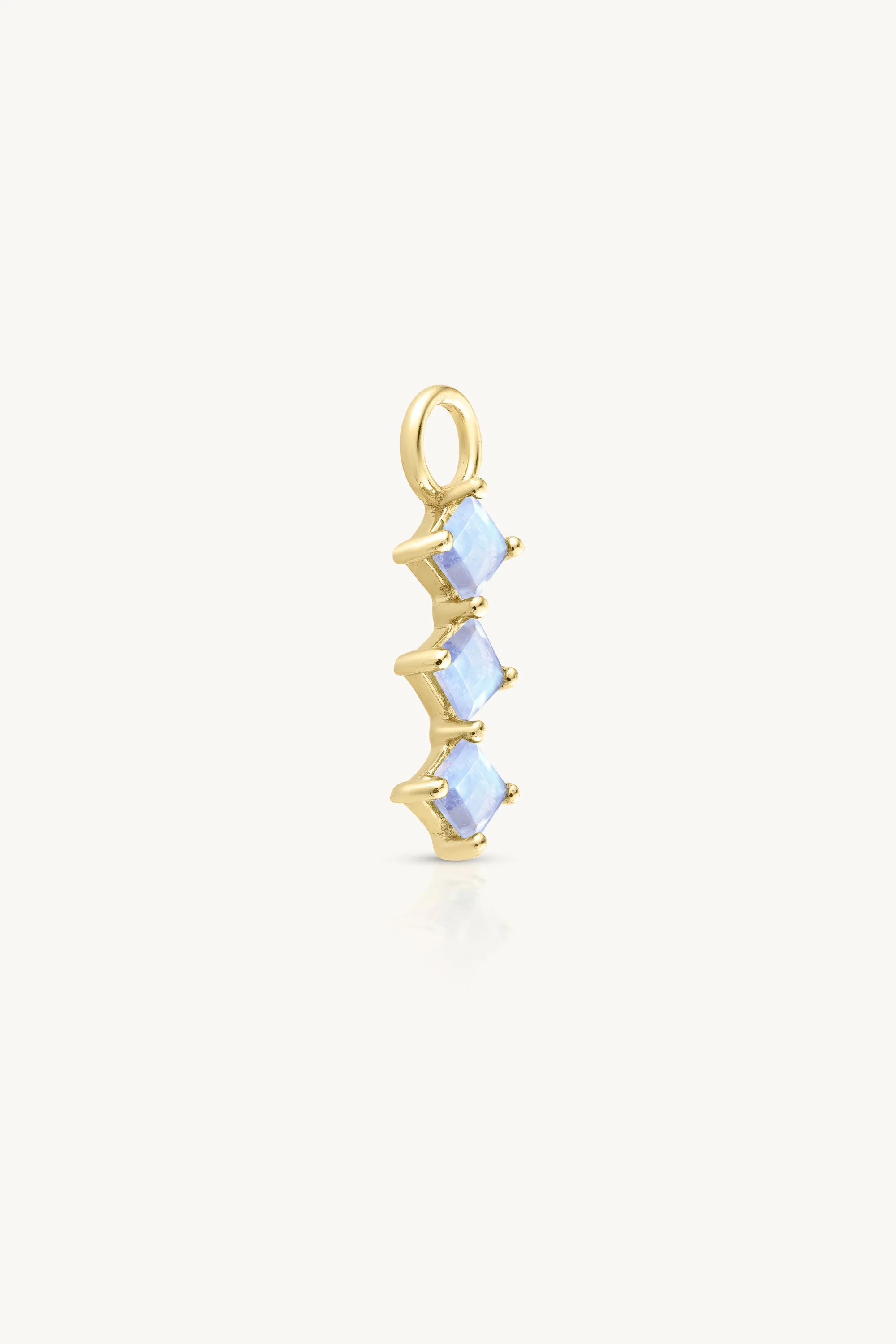 Trio Moonstone Gold Charm - Image 4